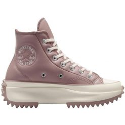 Sneakers Converse Run Star Hike. Czerwone buty do biegania Converse, bez wzorów, z syntetyku, bez zapięcia, na fitness i siłownię. Za 790.00 zł.