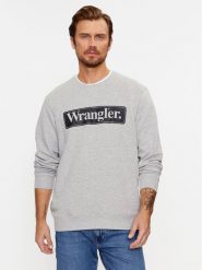 Wrangler Bluza Seasonal 112341197 Szary Regular Fit. Szare bluzy Wrangler, m, bez wzorów, z bawełny, bez kaptura. Za 169.99 zł.