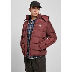 Kurtka Urban Classics hooded puffer. Brązowe kurtki Urban Classics, na zimę, m, bez wzorów, z puchu, bez kaptura. Za 326.35 zł.