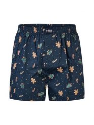 Happy Shorts Bokserki w kolorze granatowym rozmiar: L. Niebieskie bokserki Happy Shorts, l, bez wzorów, z bawełny. Za 19.68 zł.