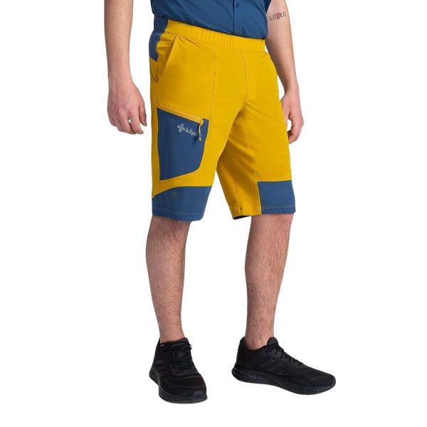 Szorty Kilpi Bready. Żółte szorty Kilpi, m, bez wzorów, z nylonu, sportowe. Za 179.35 zł.