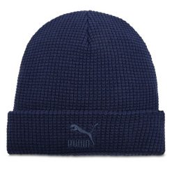 Czapka Puma. Niebieskie czapki zimowe Puma, bez wzorów. Za 99.99 zł.