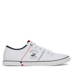 Tenisówki Beverly Hills Polo Club. Białe trampki Beverly Hills Polo Club, m, bez wzorów, bez zapięcia. Za 149.99 zł.
