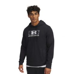 Bluza męska Under Armour Rival Terry Logo. Szare bluzy Under Armour, m, bez wzorów, bez kaptura. Za 179.99 zł.