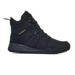 Buty do chodzenia męskie Columbia Fairbanks Omni-heat. Czarne buty turystyczne Columbia, bez wzorów, z gumy, za kostkę, bez zapięcia, trekkingowe, omni-heat (columbia). Za 670.40 zł.