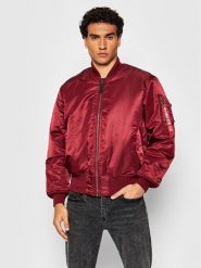 Alpha Industries Kurtka bomber Ma-1 100101 Bordowy Regular Fit. Czerwone kurtki Alpha Industries, m, bez wzorów, z syntetyku, bez kaptura. Za 579.99 zł.