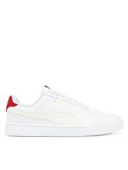 Puma Sneakersy Shuffle 309668 37 Biały. Białe buty sportowe casual Puma, bez wzorów, ze skóry, bez zapięcia. Za 149.99 zł.