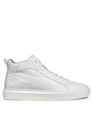 Geox Sneakersy U Deiven U465WB 00047 C1000 Biały. Białe buty sportowe casual Geox, bez wzorów, z materiału, bez zapięcia. Za 429.99 zł.