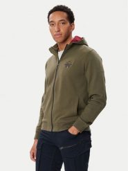 Aeronautica Militare Bluza 262FE2097UF00662 Khaki Regular Fit. Brązowe bluzy Aeronautica Militare, l, bez wzorów, bez kaptura. Za 714.99 zł.