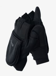 Rękawiczki wiatroszczelne Trekmates Rigg Convertible Mitts. Czarne rękawiczki TREKMATES, bez wzorów, z gore-texu. Za 181.49 zł.