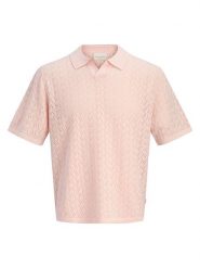 Jack & Jones Koszulka polo "Tyler" w kolorze jasnoróżowym rozmiar: M. Różowe koszulki polo Jack & Jones, m, bez wzorów, bez kołnierzyka, bez ramiączek. Za 79.03 zł.