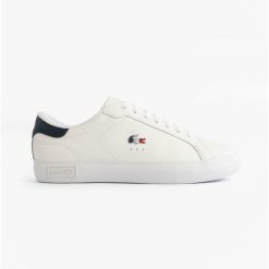 Tenisówki Lacoste Model Powercourt Kolor Biały. Białe trampki LACOSTE, m, bez wzorów, bez zapięcia. W wyprzedaży za 379.00 zł.
