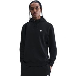 Męska bluza Nike Club BB z kapturem. Czarne bluzy z kapturem Nike, m, bez wzorów, z bawełny, z kapturem. Za 272.99 zł.