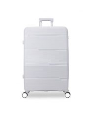 Semi Line Walizka duża T5897-3 Szary. Szare walizki Semi-line, bez wzorów, z tworzywa sztucznego, duże. Za 249.99 zł.