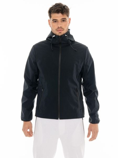 Kurtka z kaptur na co dzień na siłownię. Czarne kurtki LEONE 1947 APPAREL, l, bez wzorów, bez kaptura. Za 547.30 zł.