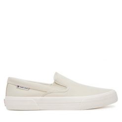 Tenisówki Tommy Jeans. Brązowe trampki Tommy Jeans, m, bez wzorów, bez zapięcia. Za 219.99 zł.