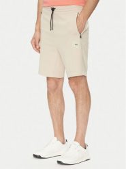 BOSS Szorty sportowe Headlo 50537199 Beżowy Regular Fit. Brązowe krótkie spodenki sportowe Boss, m, bez wzorów, z bawełny. Za 469.99 zł.