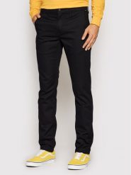Vans Chinosy Authentic VN0A5FJ7 Czarny Slim Fit. Czarne eleganckie spodnie Vans, m, z bawełny. Za 299.99 zł.