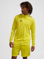 Kurtka z dresu Hummel Authentic half. Żółte kurtki Hummel, xs, bez wzorów, z dresówki, bez kaptura. Za 212.45 zł.