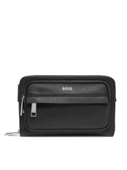 BOSS Saszetka nerka 50530098 Czarny. Czarne saszetki i nerki Boss, bez wzorów, ze skóry. Za 699.99 zł.