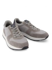 TOMS Skórzane sneakersy w kolorze szarym rozmiar: 43,5. Szare buty sportowe casual Toms, bez wzorów, z materiału, bez zapięcia. Za 211.28 zł.