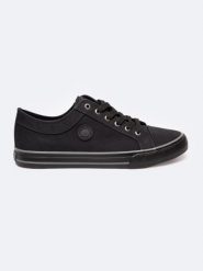 Trampki męskie niskie czarne RR174338 906. Czarne trampki BIG STAR, m, bez wzorów, bez zapięcia. Za 169.99 zł.