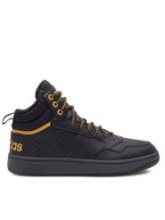 Adidas Sneakersy HOOPS 3.0 MID WINTER IG7928 Czarny. Czarne buty sportowe casual Adidas, bez wzorów, ze skóry, bez zapięcia. Za 349.99 zł.