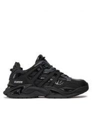 Guess Sneakersy FMPBEL LEP12 Czarny. Czarne buty sportowe casual Guess, z aplikacjami, ze skóry, bez zapięcia. Za 469.99 zł.