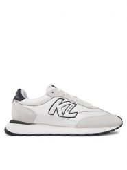 KARL LAGERFELD Sneakersy Kairo KL51124 Biały. Białe buty sportowe casual KARL LAGERFELD, bez wzorów, z materiału, bez zapięcia. Za 579.99 zł.