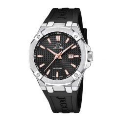 Jaguar Mężczyźni zegarek Jaguar Executive srebrny - stal nierdzewna i skóra Zegarki męskie 1 ct Męskie. Szare zegarki Jaguar, srebrne. Za 1,668.99 zł.