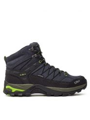 CMP Trekkingi 3Q12947 Szary. Szare botki sznurowane CMP, bez wzorów, ze skóry, bez obcasa, bez zapięcia. Za 329.99 zł.