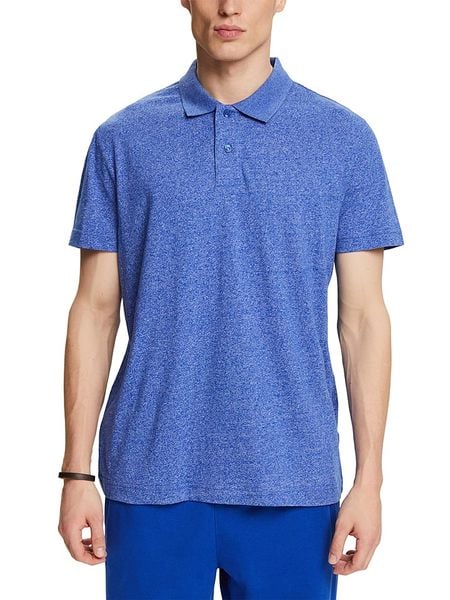 ESPRIT Koszulka polo w kolorze niebieskim rozmiar: M. Niebieskie koszulki polo Esprit, m, bez wzorów, bez kołnierzyka, bez ramiączek. Za 70.74 zł.