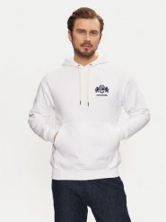 Tommy Hilfiger Bluza MW0MW37462 Biały Regular Fit. Białe bluzy Tommy Hilfiger, m, bez wzorów, z bawełny, bez kaptura. Za 369.99 zł.