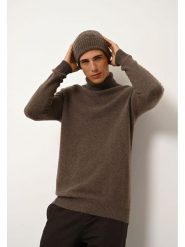 Just Cashmere Kaszmirowy golf "Sacha" w kolorze ciemnobrązowym rozmiar: XXL. Brązowe golfy Just Cashmere, xxl, bez wzorów, z kaszmiru, bez ramiączek. Za 565.65 zł.