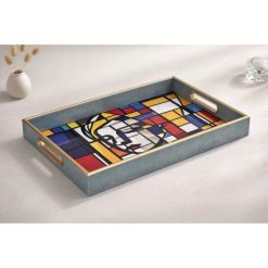 Taca dekoracyjna 40x25x4 cm Witraż Pop Art 172012. Perfumy męskie Art-Pol. Za 71.00 zł.