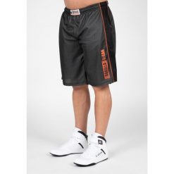 Wallace Mesh Szorty - Szary/Pomarańczowy. Brązowe szorty GORILLA WEAR, m, bez wzorów, z meshu, sportowe. Za 209.00 zł.