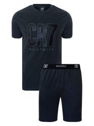 CR7 Piżama w kolorze antracytowym rozmiar: S. Czarne piżamy CR7, s, bez wzorów, z bawełny, bez ramiączek. Za 112.95 zł.