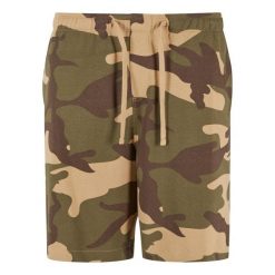 Shorty Męskie Camo Easy. Brązowe szorty Urban Classics, m, bez wzorów, sportowe. Za 122.99 zł.