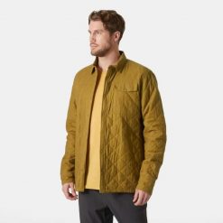 Izolowana kurtka turystyczna Helly Hansen Isfjord. Brązowe kurtki Helly Hansen, m, bez wzorów, z bawełny, bez kaptura. Za 634.50 zł.