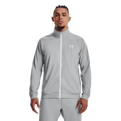 Bluza męska Under Armour Sportstyle Tricot. Szare bluzy Under Armour, l, bez wzorów, bez kaptura. Za 257.05 zł.