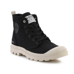 Buty do chodzenia męskie Palladium Pampa Hi Zip Organ. Czarne buty sportowe casual Palladium, bez wzorów, z materiału, bez zapięcia. Za 519.99 zł.