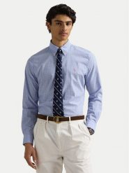 Polo Ralph Lauren Koszula 710968937003 Niebieski Custom Fit. Niebieskie koszule Polo Ralph Lauren, l, bez wzorów, z bawełny, bez kołnierzyka, bez ramiączek. Za 529.99 zł.