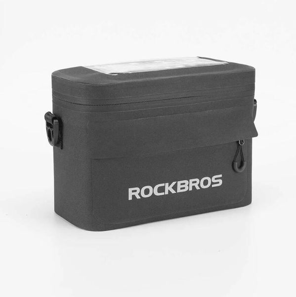 Torba rowerowa na kierownicę/bagażnik Rockbros AS-011-1 (1,3l). Czarne torby na ramię ROCKBROS, bez wzorów, z materiału, na ramię, bez dodatków. Za 139.00 zł.