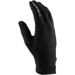 Rękawiczki multifunkcyjne dla dorosłych Viking Alfa, z wełny Merino. Czarne rękawiczki Viking, na zimę, bez wzorów, z wełny. Za 62.99 zł.