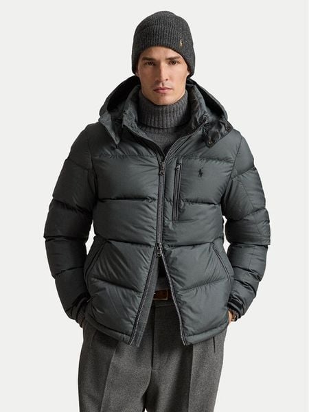 Polo Ralph Lauren Kurtka puchowa 710968278503 Szary ciemny Regular Fit. Szare kurtki Polo Ralph Lauren, l, bez wzorów, z puchu, bez kaptura. Za 2,399.00 zł.