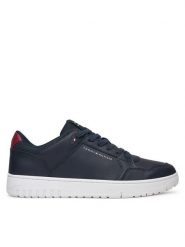 Tommy Hilfiger Sneakersy Basket Core Lite Lth Mix FM0FM05518 Granatowy. Niebieskie buty sportowe casual Tommy Hilfiger, bez wzorów, ze skóry, bez zapięcia. Za 429.99 zł.