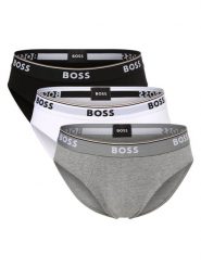 BOSS Slipy pakowane po 3 szt. Mężczyźni Bawełna szary|czarny|biały|wielokolorowy, S. Białe slipki Boss, m, bez wzorów, z bawełny. Za 219.95 zł.