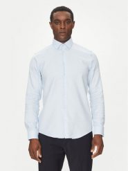 Calvin Klein Koszula K10K114360 Błękitny Slim Fit. Niebieskie koszule CALVIN KLEIN, m, bez wzorów, z bawełny, bez kołnierzyka, bez ramiączek. Za 289.99 zł.