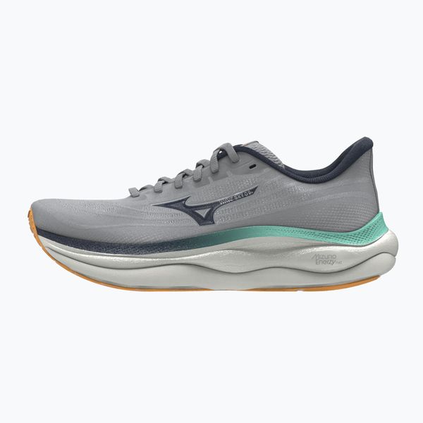 Buty do biegania męskie Mizuno Wave Sky 9 harbor. Szare buty do biegania Mizuno, bez wzorów, bez zapięcia, do biegania, mizuno wave. Za 599.99 zł.