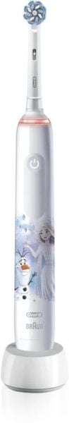 Szczoteczka rotacyjna Oral-B Pro Junior 6+ Frozen biały. Szczoteczki elektryczne ORAL B. Za 179.90 zł.